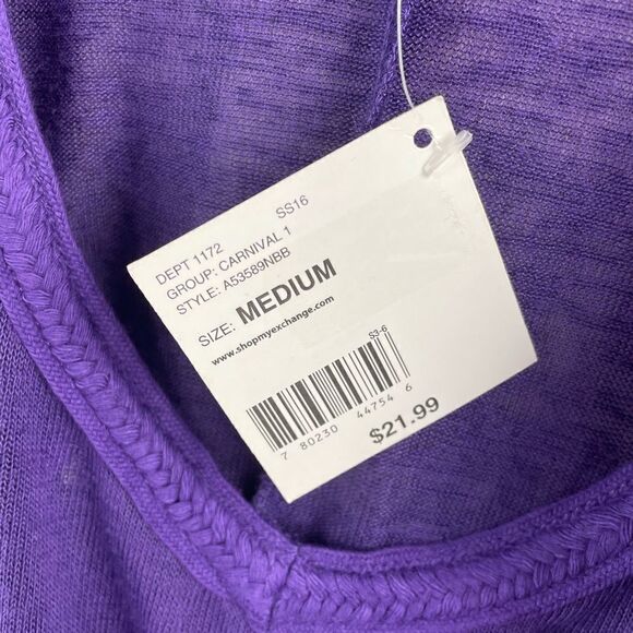 NWT JW Style Womens Purple Boho Top Size M - Picture 7 of 7